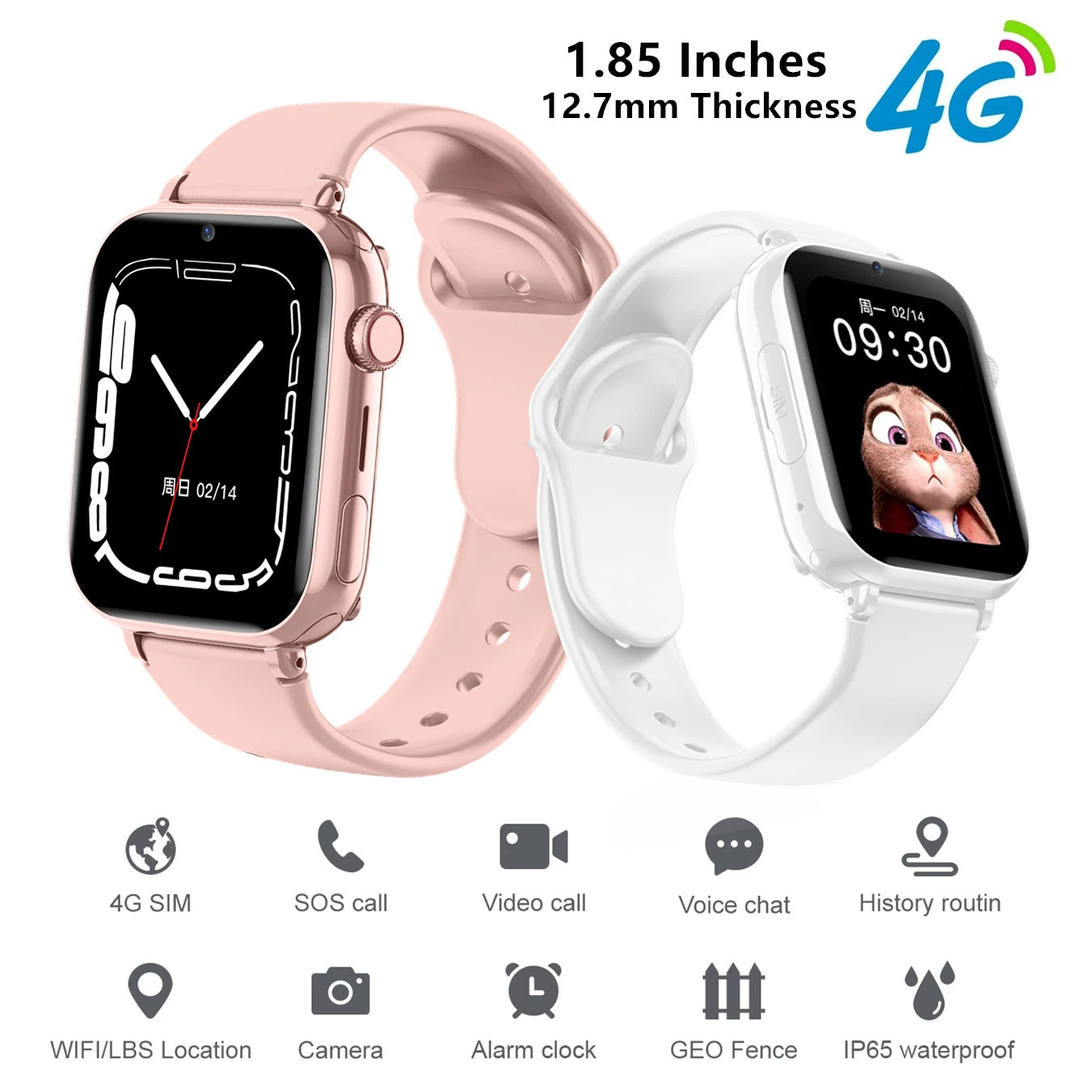 Smartwatch Digital Watches For Girls - 어린이용 스마트 워치 SIM 카드 위치