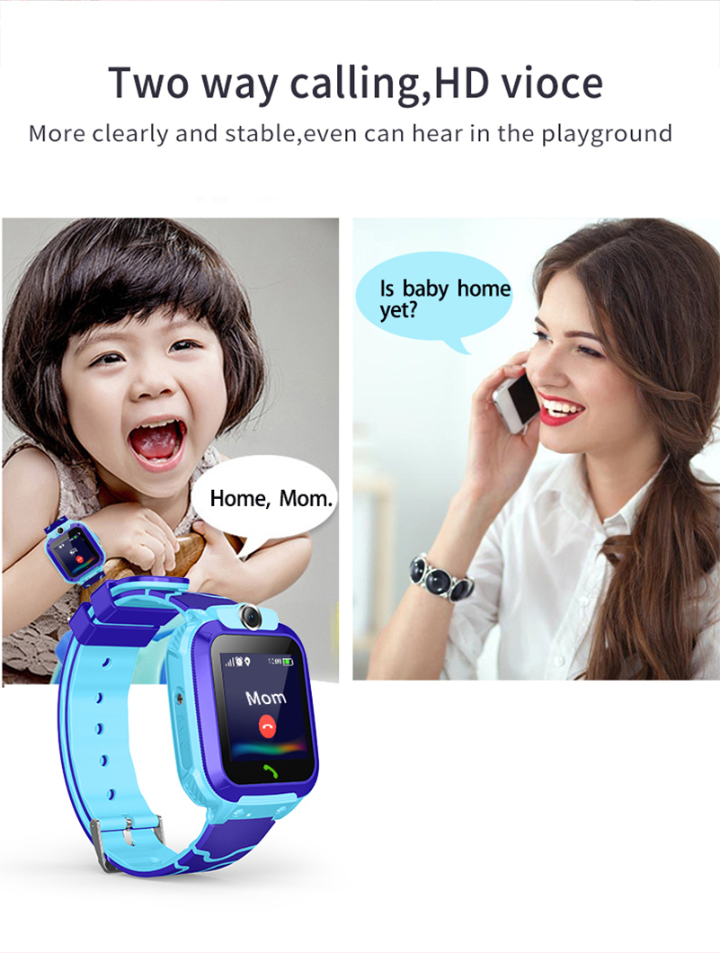 Smartwatch Watches For Girls Kids - 2026 방수 스마트워치 키즈 SOS GPS