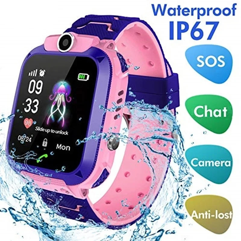 2G 어린이 스마트 시계 SOS 통화 LBS 위치 어린 - Smartwatch Digital Watches For Girls 리뷰 및 가격