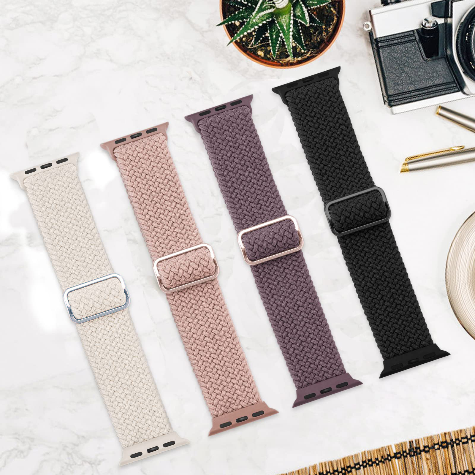애플 워치 밴드용 브레이드 스트랩 40mm 41mm 4 - Smartwatch Apple Watches For Men 리뷰 및 가격