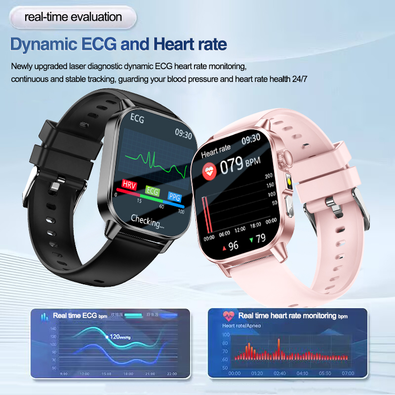 신형 남성용 감정 진단 스마트워치 ECG+HRV 혈액  - Smartwatch Health Watches For Men 리뷰 및 가격