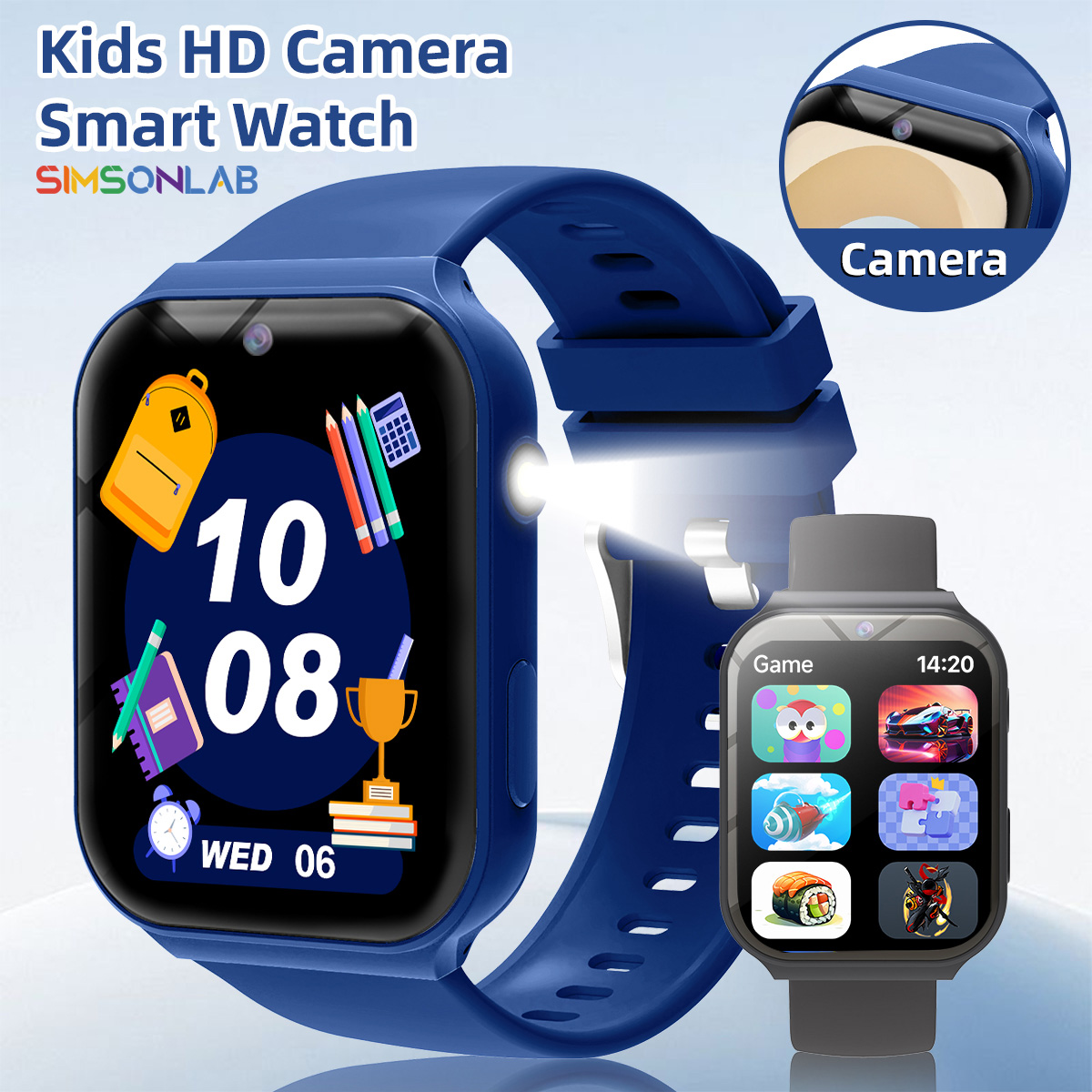 어린이 학습용 카메라, 플래시, 멀티 게임, 계산기 기 - Smartwatch Watches For Girls Kids 리뷰 및 가격