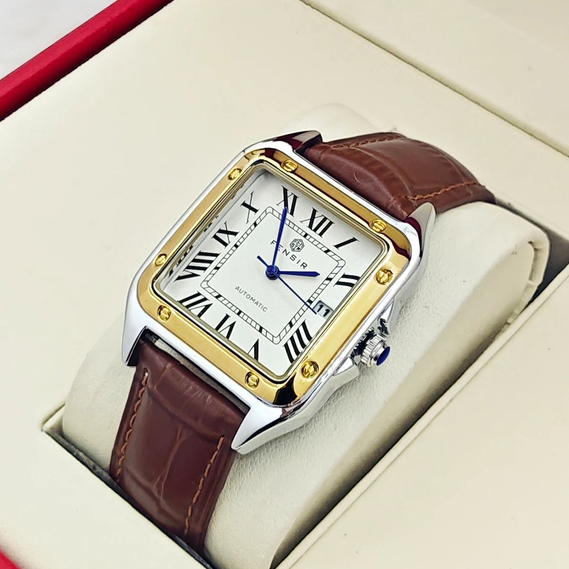 새로운 고급 비즈니스 캐주얼 남성용 쿼츠 시계, 사각형 - Smartwatch Watches Brand Name 리뷰 및 가격