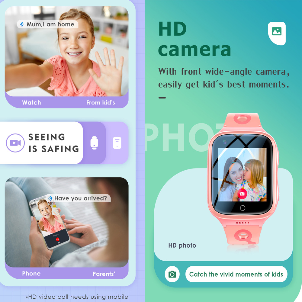 4G 스마트워치 키즈 GPS WiFi 비디오 음성 통화 - Smartwatch Watches For Girls Kids 리뷰 및 가격