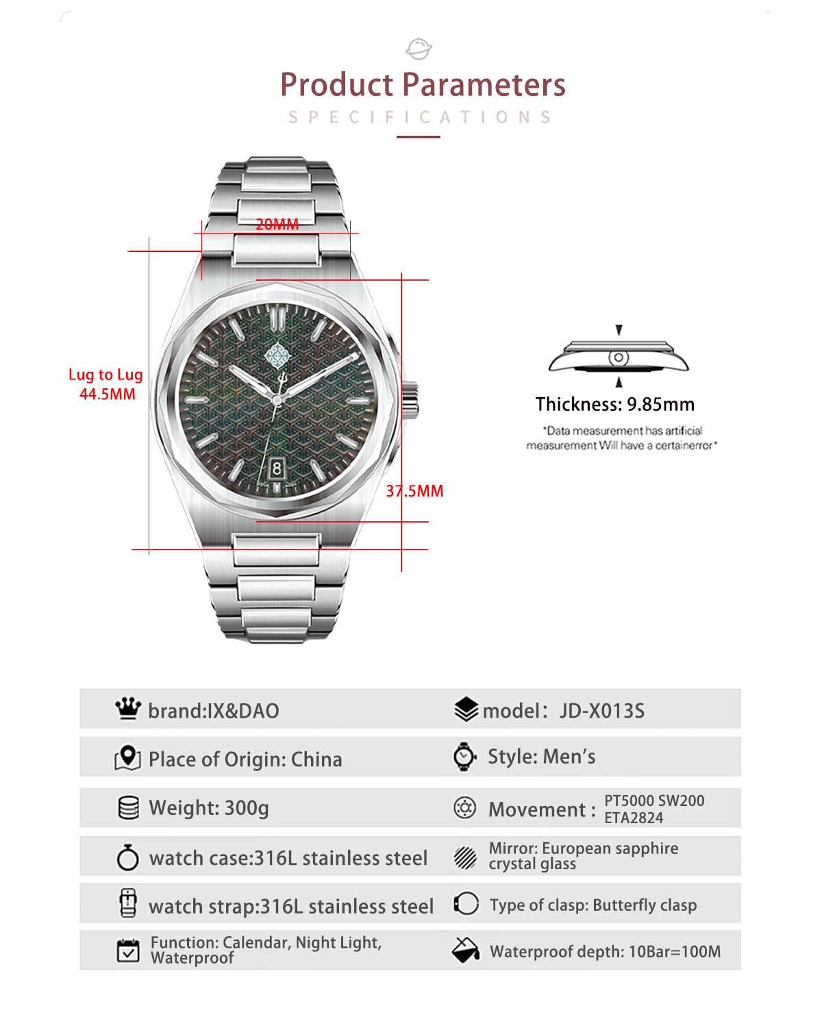 IX&DAO 2026 뉴 워리어 37mm 남성용 오토매 - Seiko Watch Presage 리뷰 및 가격