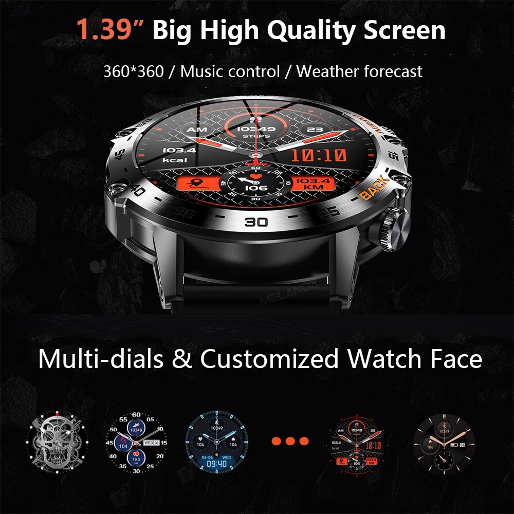 MEVADEN 스틸 1.39인치 남성용 고급 스마트워치 - Smartwatch Health Watches For Men 리뷰 및 가격