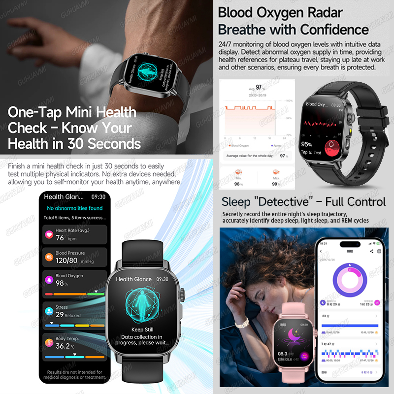 2026년 신형 건강 스마트워치, 정밀 측정 ECG+P - Smartwatch Health Watches For Men 리뷰 및 가격